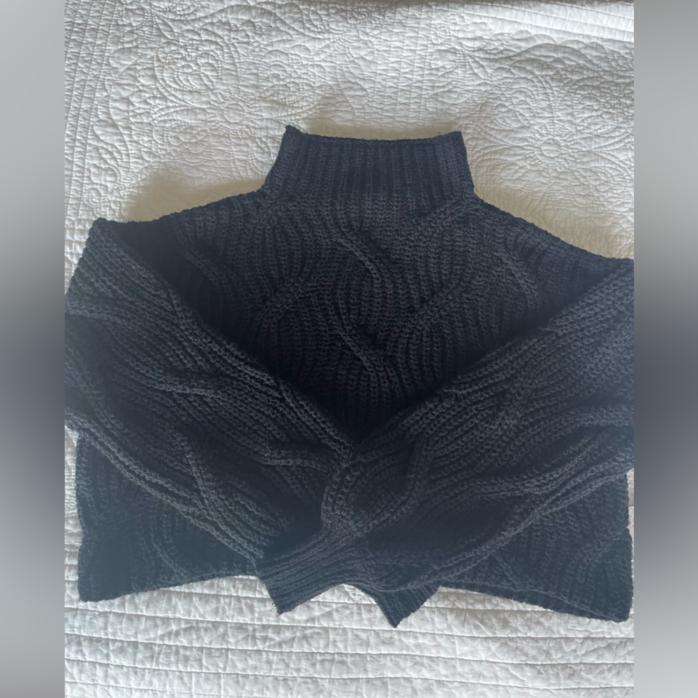 Free People Seasons of Change Sweater Black - Picture 6 of 7